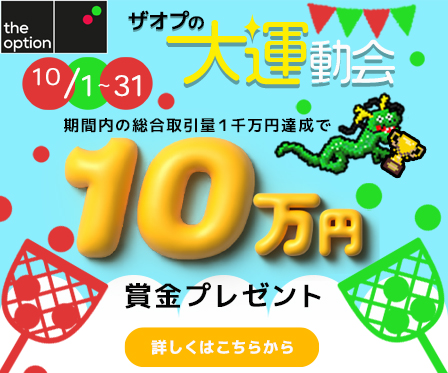 【theoption】ザオプの大運動会キャンペーン